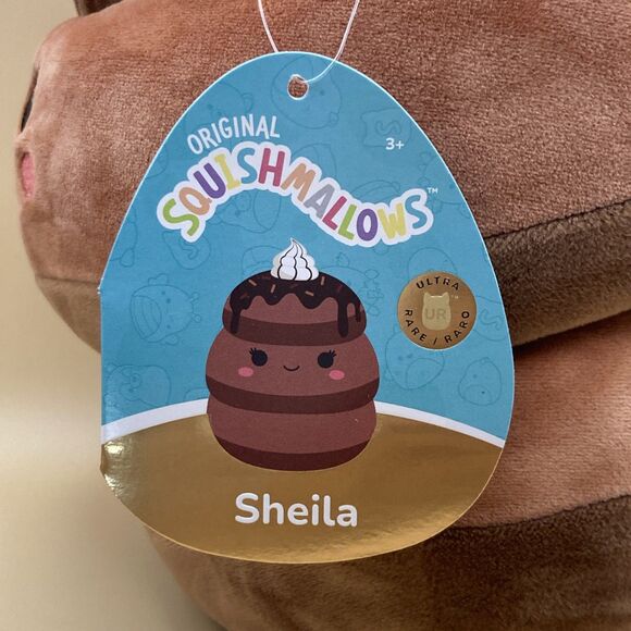 Squishmallows - Sheila the Chocolate Pancake Brown - 8 Inch - Ultra Rare - NEW - Picture 3 of 8